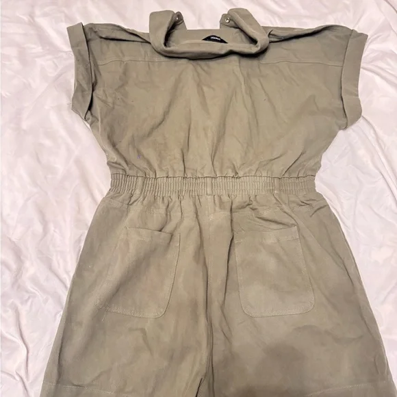 Olive Green Jumpsuit - Picture 3 of 4